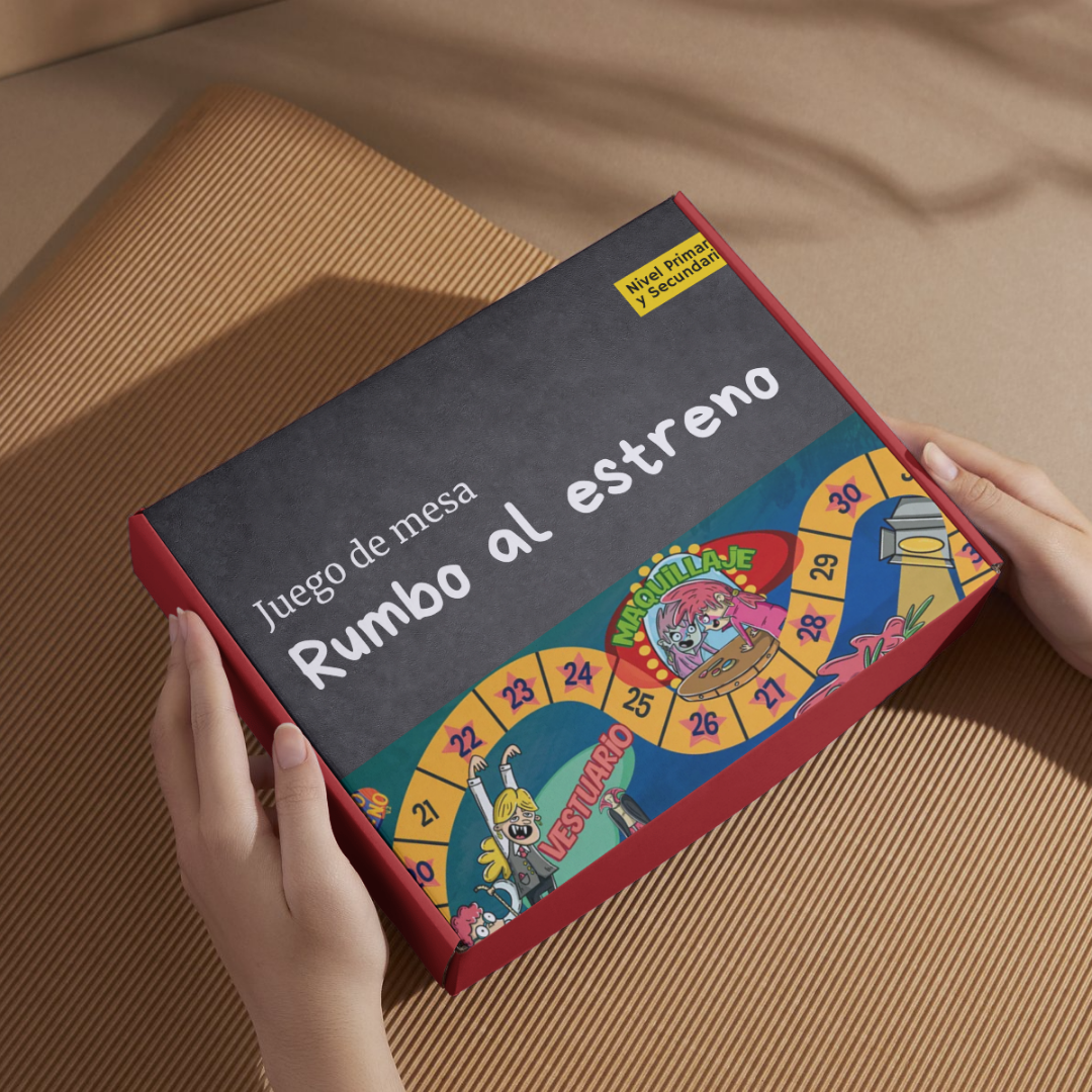 Juego de mesa Rumbo Al Estreno, para usar en clases de teatro