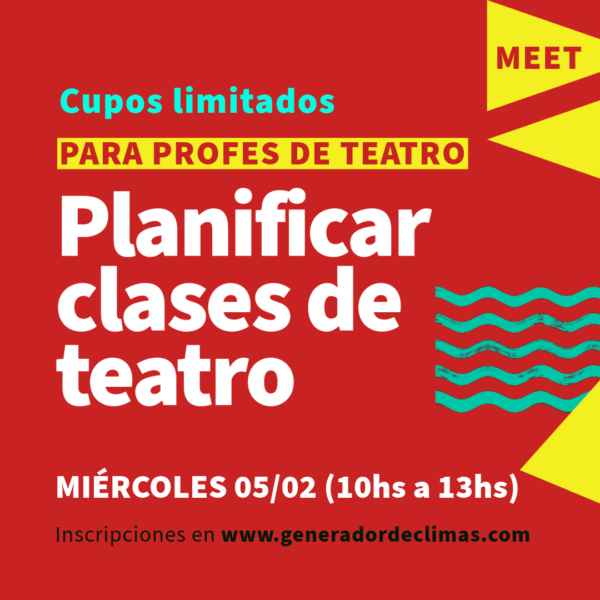 Planificar clases de teatro