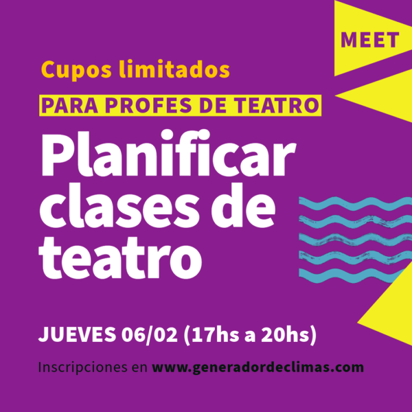 Planificar clases de teatro