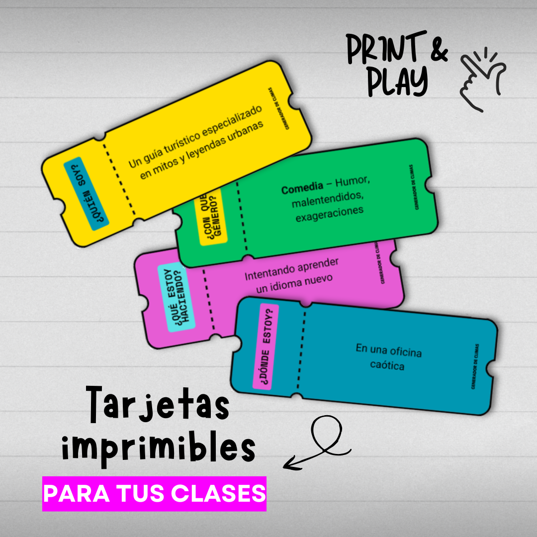 Un ticket de entrada, juego para empezar a improvisar