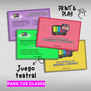 Juego teatral: ¡Estamos al aire!